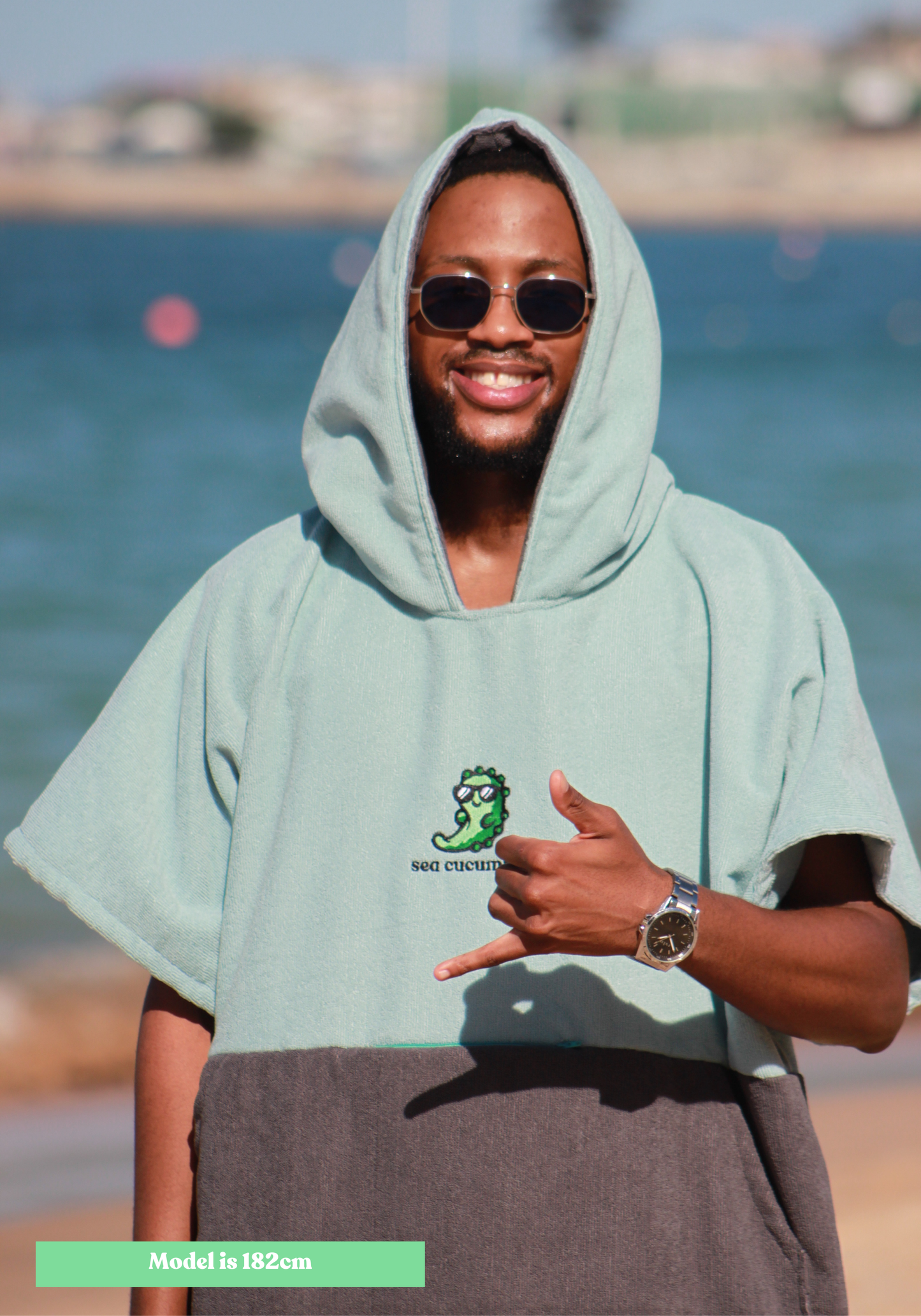 Mint Green Towel Poncho