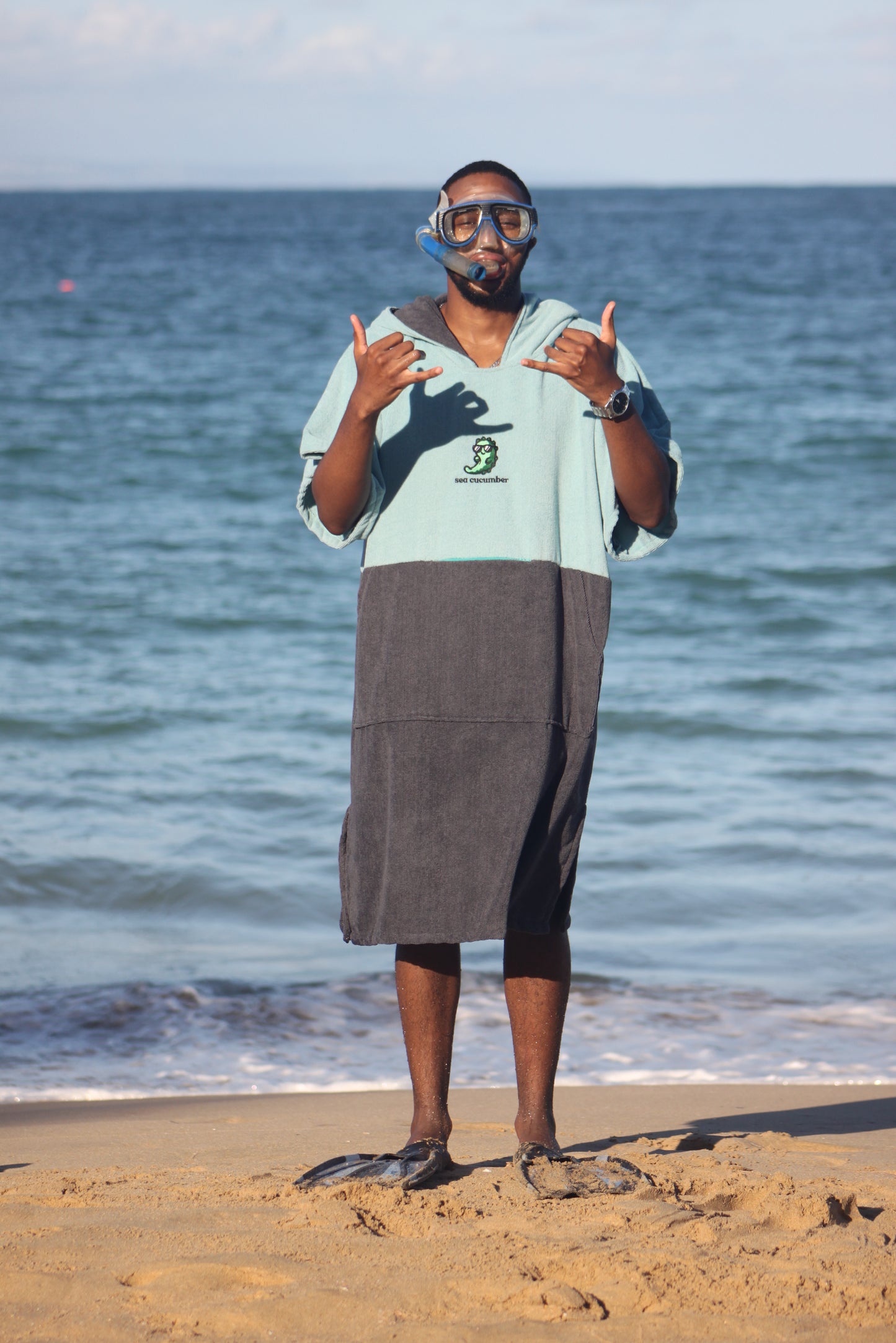Mint Green Towel Poncho