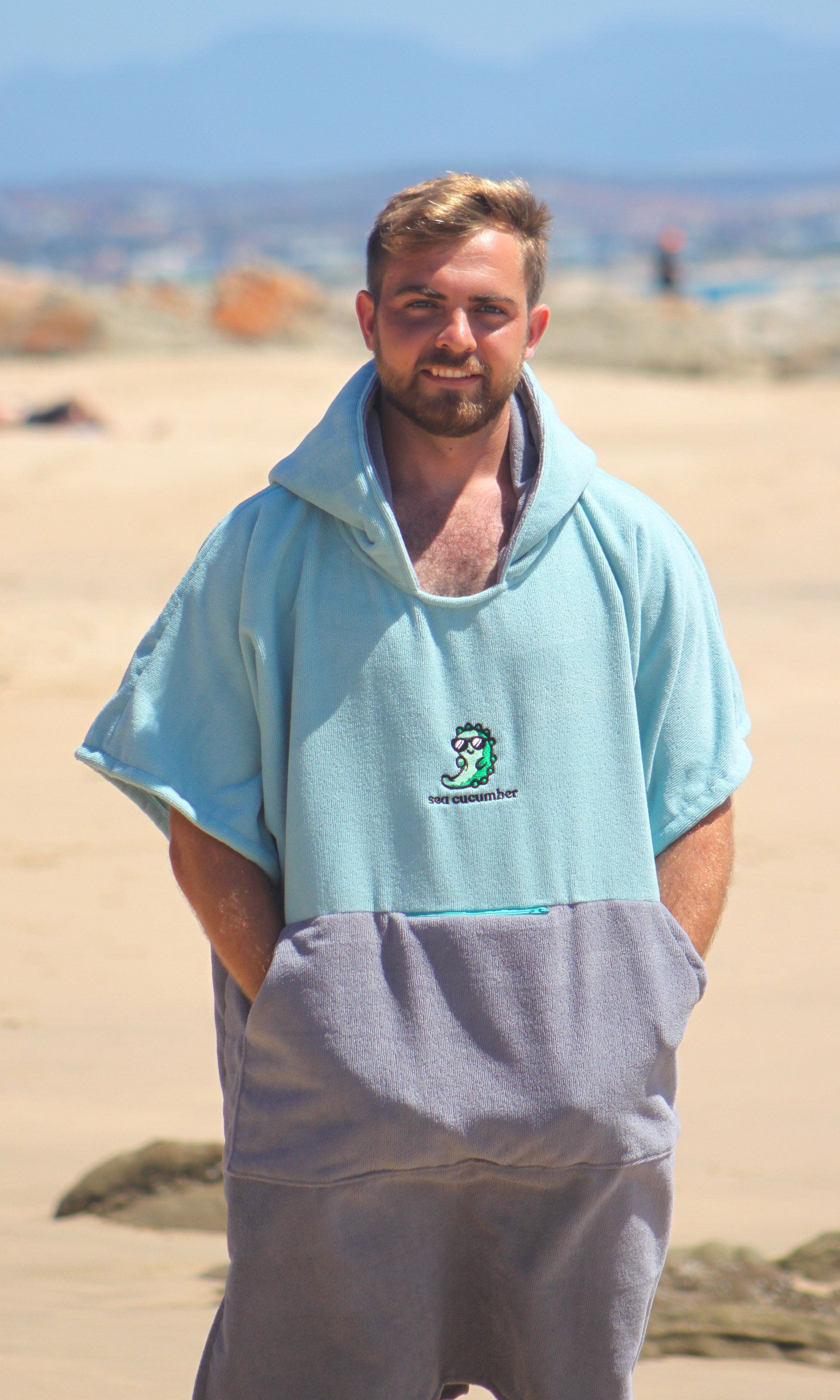  PONCHO ポンチョ　OHGA Green Towel Poncho – Sea Cucumber