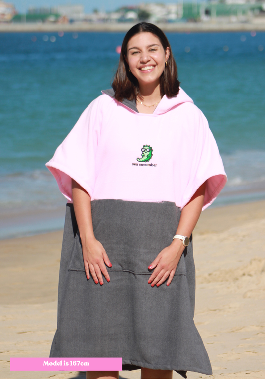 Baby Pink Towel Poncho