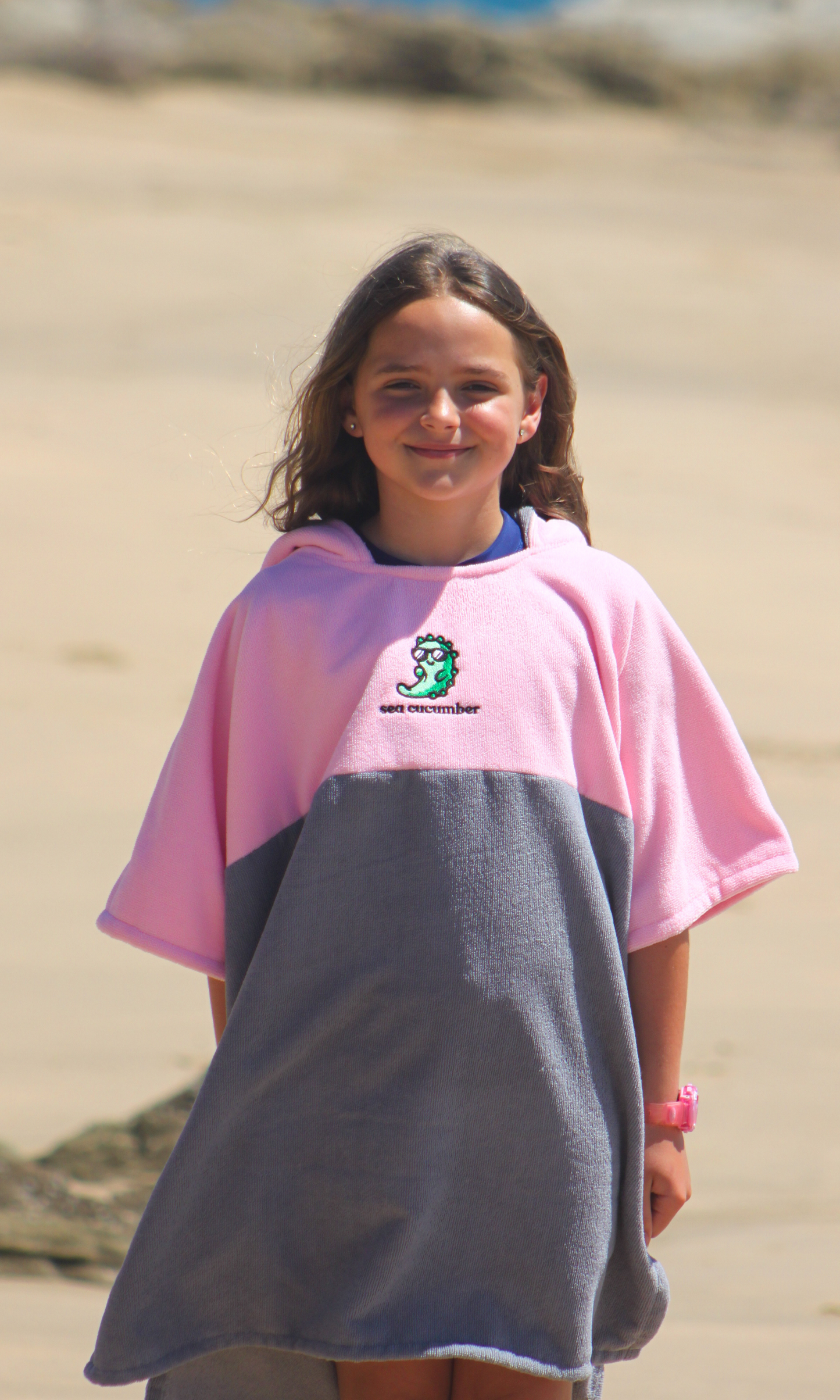 Pink Towel Poncho