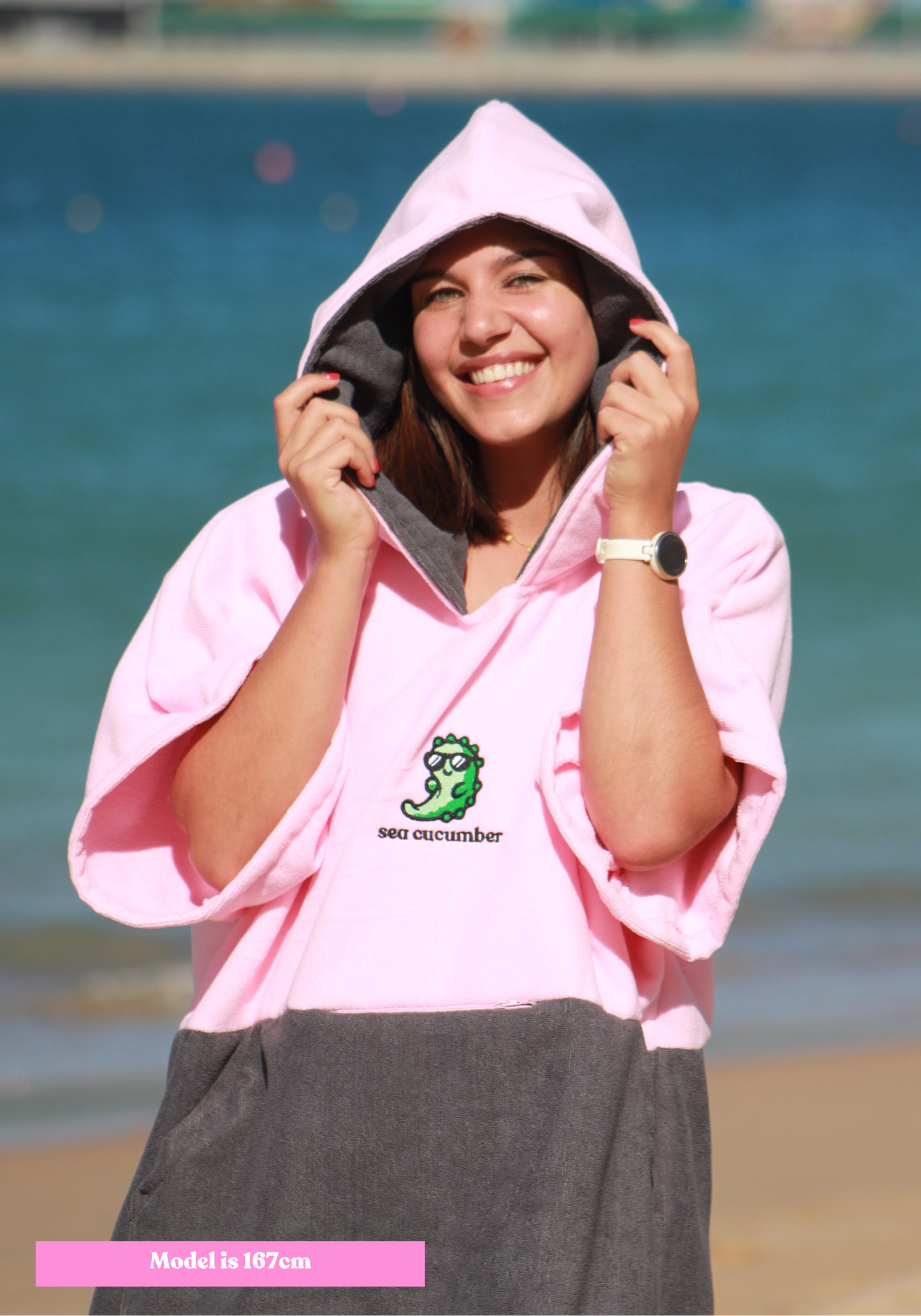 Baby Pink Towel Poncho
