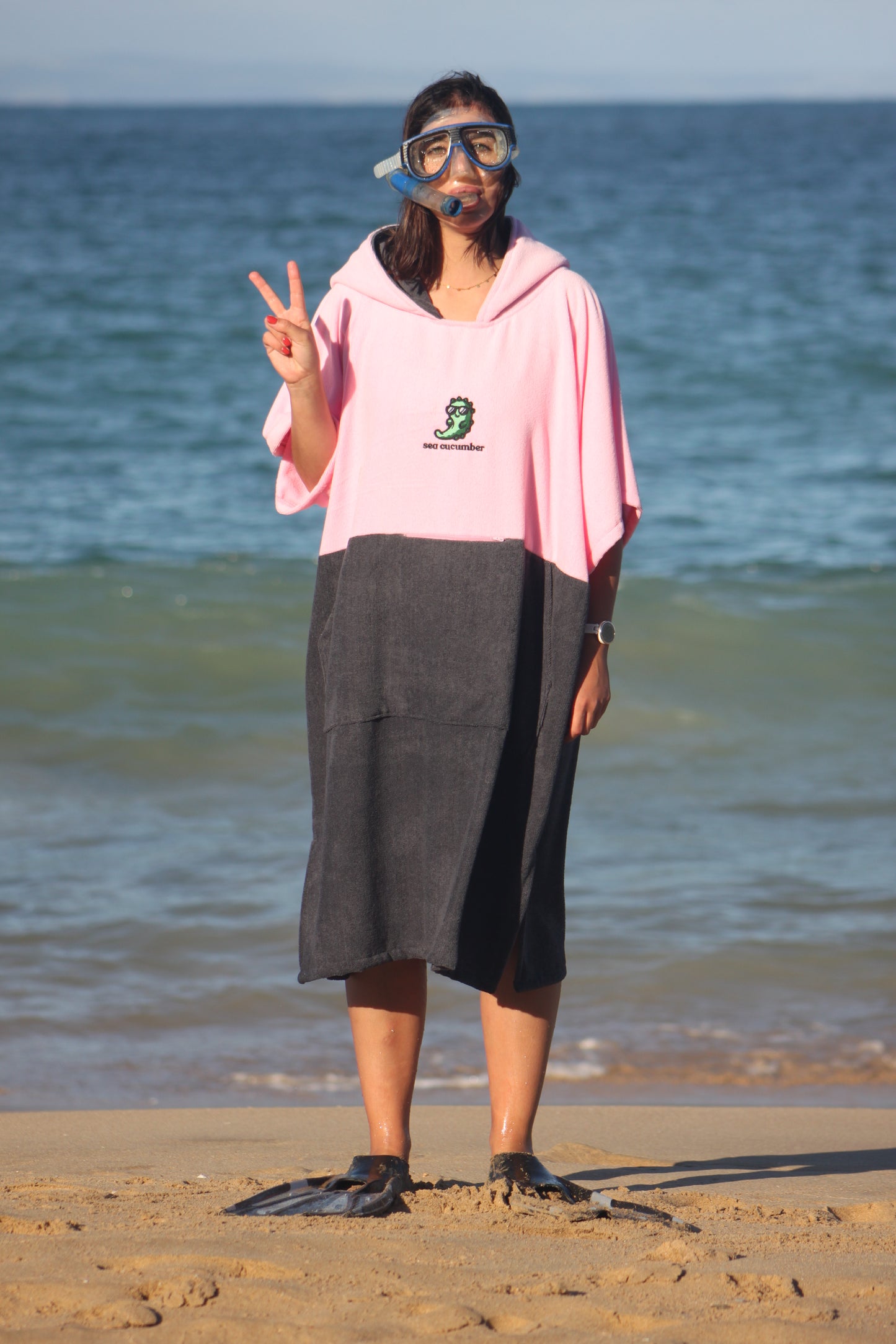 Baby Pink Towel Poncho